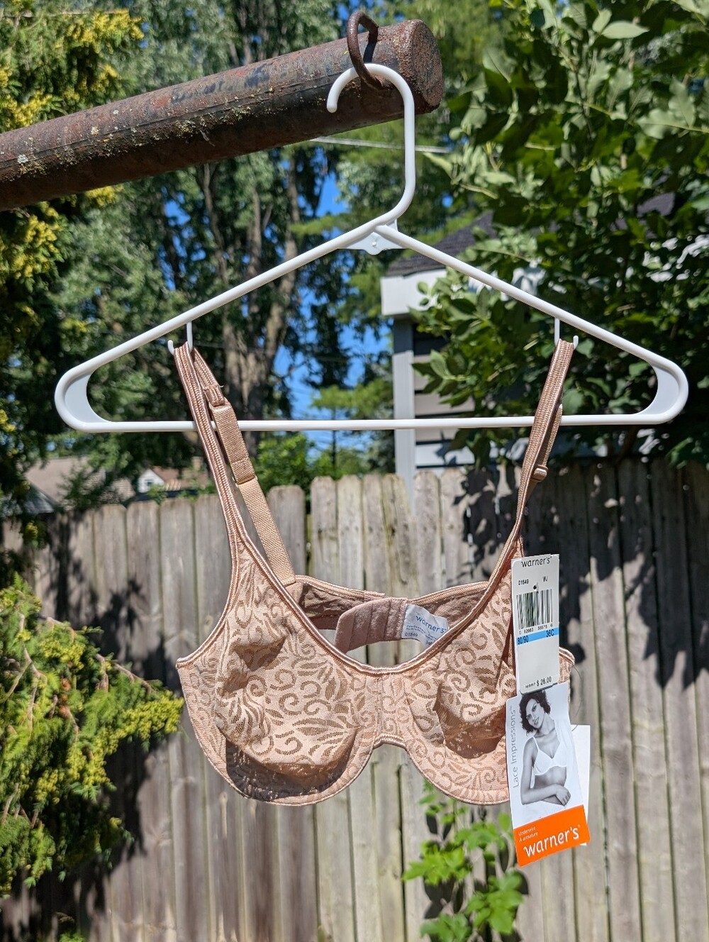 Warners Lace Impressions Women's Underwire Bra Size 36C NWT